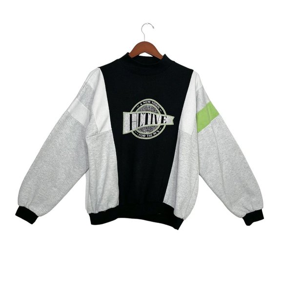 Vintage Nucleus A New Vision For The 90s Crewneck Sweatshirt- Men's Size L - Picture 1 of 9